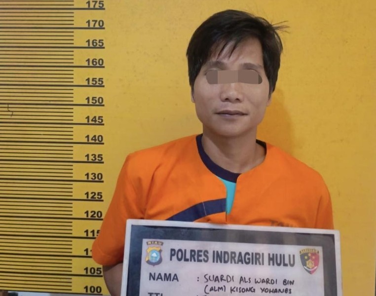 Nekat Bakar Lahan untuk Kebun, Warga  Batang Gansal Inhu Diciduk Polisi