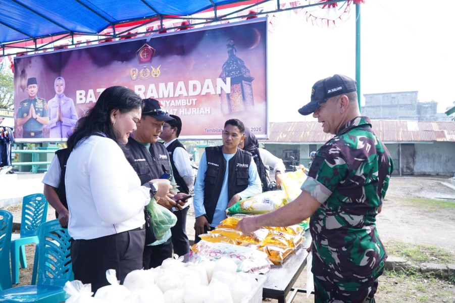Kodim 0314/Inhil Gelar Bazar Ramadhan, Bantu Warga Penuhi Kebutuhan Jelang Idul Fitri