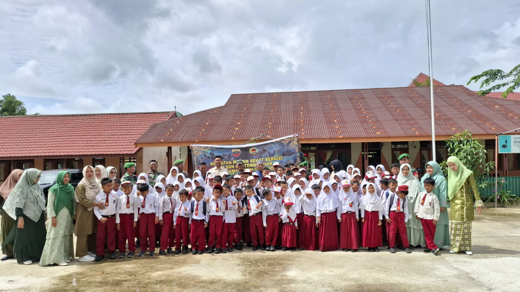 Dukung Program Presiden, Kodim 0314/Inhil Uji Coba Makan Sehat Bergizi Gratis untuk Anak Sekolah