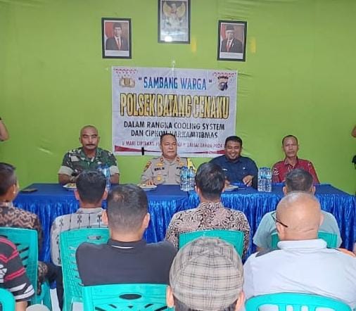 Samakan Persepsi Dalam Pilkada, Polsek Batang Cenaku Gelar Rakor dengan Instansi Terkait dan Masyarakat