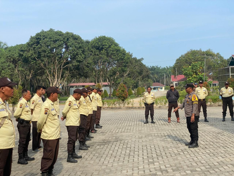 Polsek Bonai Darussalam Sasar Security dalam Kegiatan Wujudkan Pilkada Damai