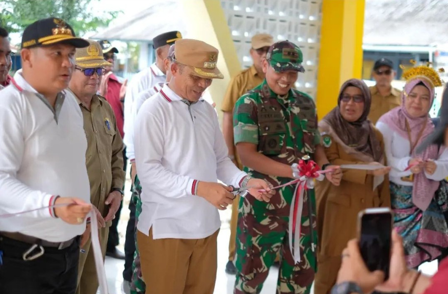 Pj Bupati Inhil H Herman Resmikan Gedung Baru Puskesmas Pelangiran