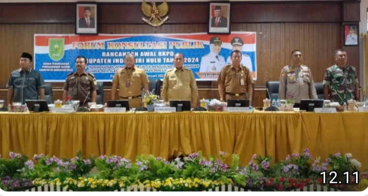 Wakil Bupati Inhu Buka Forum Konsultasi Publik Rancangan Awal Penyusunan RKPD Tahun 2024