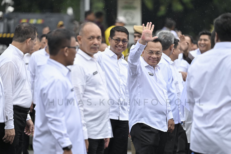 Menjelang Pelantikan, Bupati dan Wakil Bupati Rohil Terpilih Ikuti Gladi Bersih