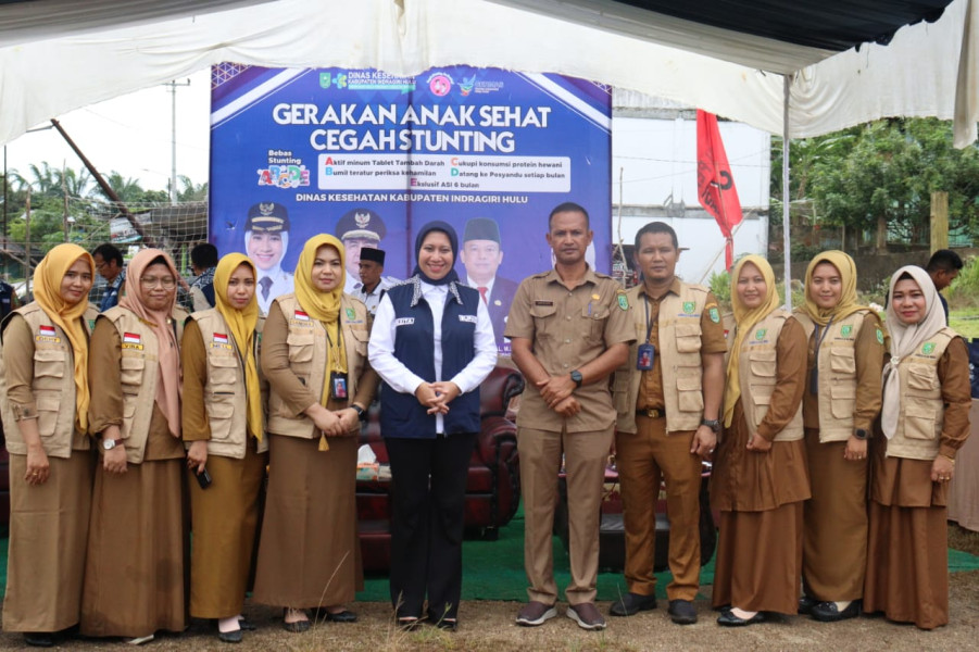 Irama Desa Gelombang II di Kecamatan Kelayang, Bupati Rezita Kampanye Gerakan Anak Sehat Cegah Stunting