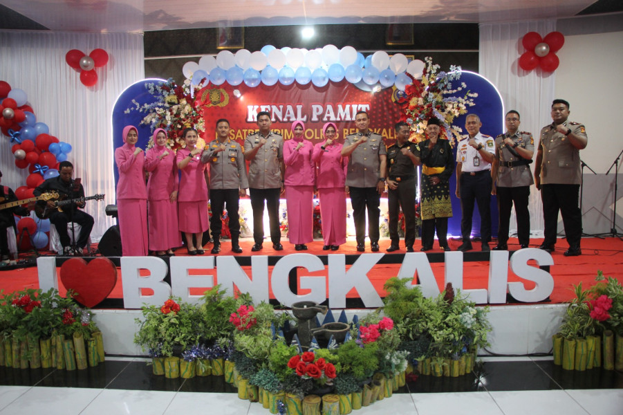 Kegiatan Kenal Pamit Kasat Reskrim dan Kasat Lantas Polres Bengkalis