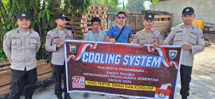 Polresta Pekanbaru Gelar Edukasi, Sosialisasi, dan Cooling System untuk Pilkada 2024