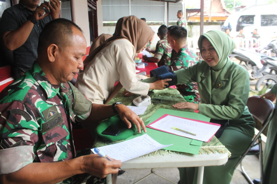 Peringati Hari Juang TNI AD, Kodim 0314/Inhil Sumbang Puluhan Kantong Darah