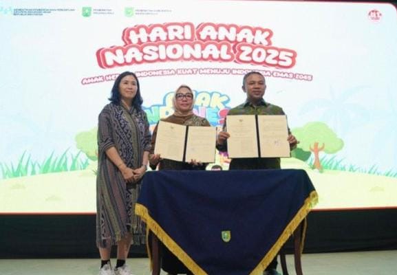 Pemprov Riau dan Kementerian PPPA Teken MoU Percepatan Kesetaraan Gender dan Perlindungan Anak