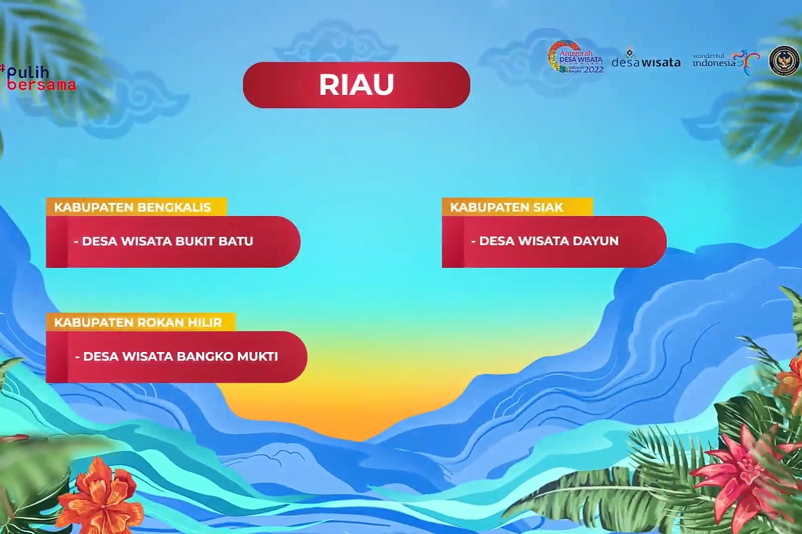 3 Desa Wisata di Riau Lolos Penilaian 100 Besar Nasional ADWI 2022, Ini Daftarnya