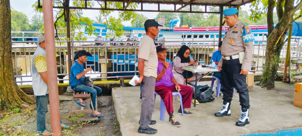 Polsek SKP Laksanakan Program Cooling System di Pelabuhan Sungai Duku