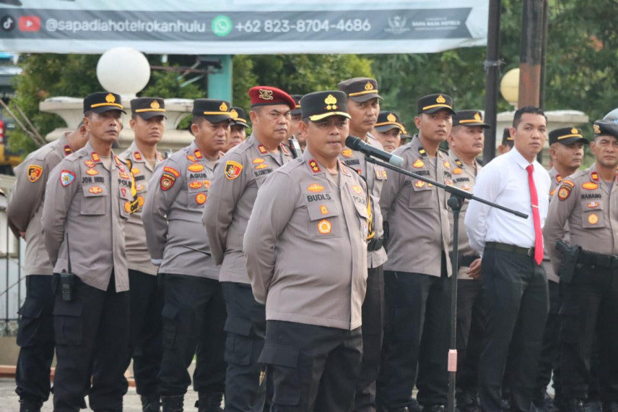 Kapolres Rohul: Berjalan Aman Pencabutan Nomor Urut Calon Bupati dan Wakil Bupati