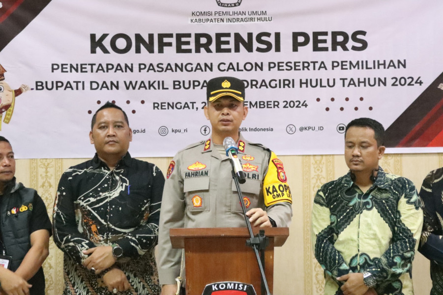 Tiga Pasangan Calon Siap Bertarung di Pilkada, Kapolres Inhu: TNI-Polri Siap Amankan