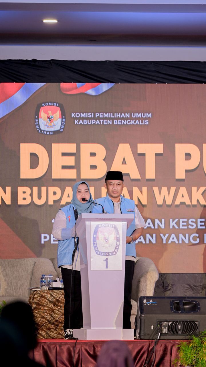 Debat Publik Kedua, Calon Bupati dan Wakil Bupati Bengkalis tahun 2024 Kasmarni: Pemimpin Bijak Tidak Melecehkan Orang Lain
