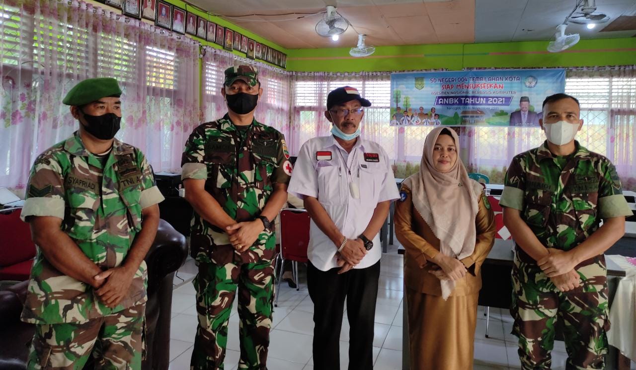 Sinergiritas YVB dan Klinik Kodim 0314/Inhil Dalam Melaksanakan Vaksinasi di SDN 004 Tembilahan