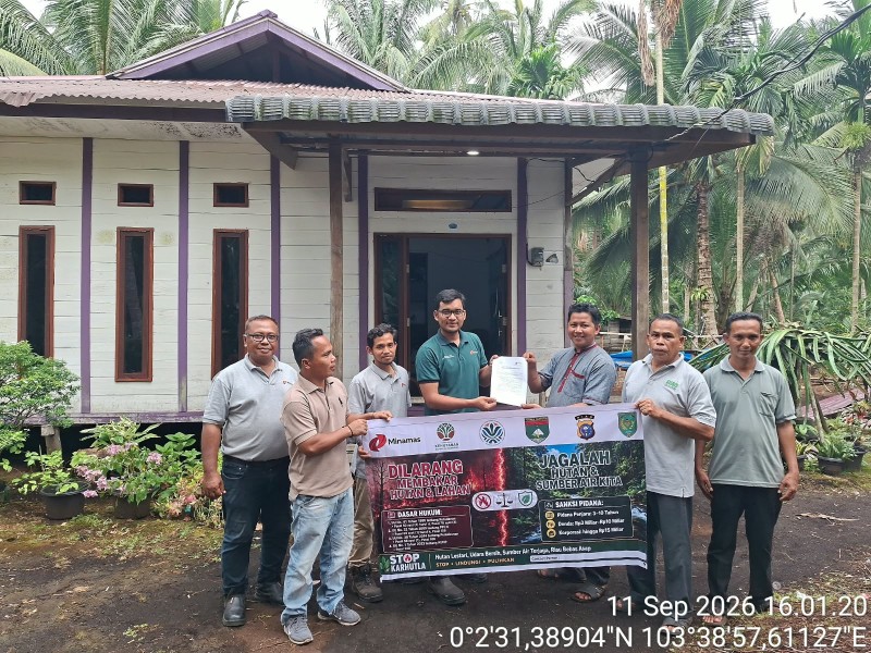 Cegah Karhutla Sejak Dini, PT BNS Gencarkan Sosialisasi di 7 Desa  ‎