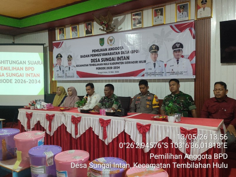 Pemdes Sungai Intan Gelar Penghitungan Suara Pemilihan Anggota BPD