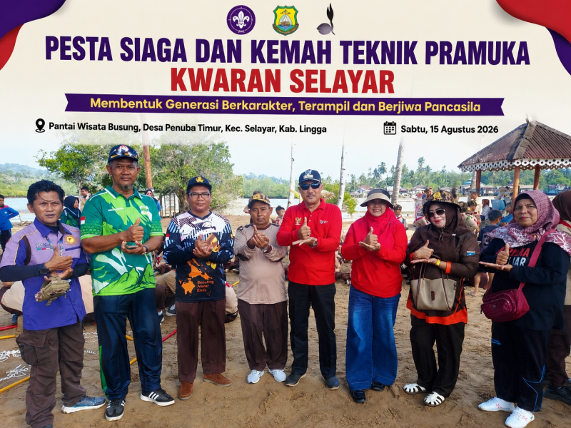 Semarak Pesta Siaga Kwaran Selayar, 70 Peserta Didik Ikuti Beragam Kegiatan Pramuka.