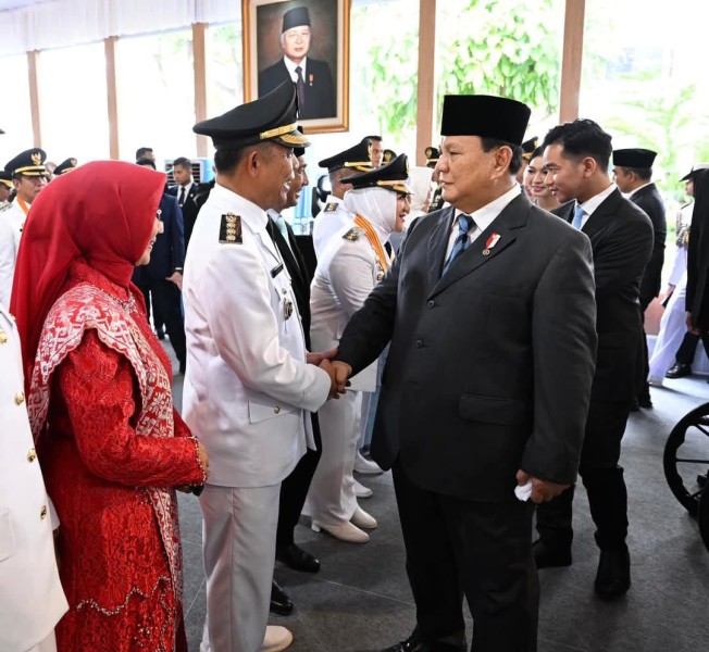 Presiden Prabowo Lantik Kepala Daerah Terpilih, H. Herman dan Yuliantini Resmi Pimpin Indragiri Hilir