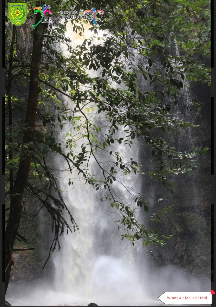 Pesona Air Terjun 86 di Inhil Suguhkan Pemandangan yang Asri dan Eksotis